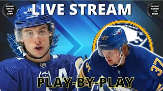 PLAY-BY-PLAY NHL GAME: TORONTO MAPLE LEAFS VS BUFFALO SABRES