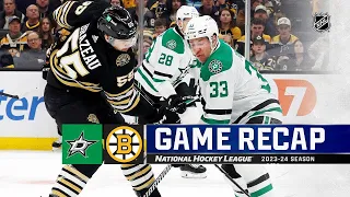 Dallas Stars vs Boston Bruins | February 19, 2024 | Game Highlights | NHL Regular Season