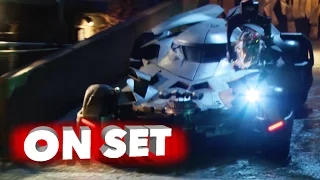 Batman v Superman: Dawn of Justice: Behind the Scenes Batmobile Stunts | ScreenSlam