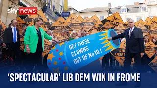 Sir Ed Davey says Lib Dem win in Frome is 'nothing short of spectacular'