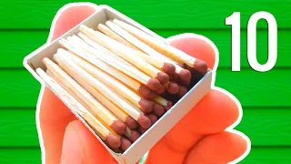 ТОП 10 лайфхаков и трюков со СПИЧКАМИ | 10 life hacks with MATCHES