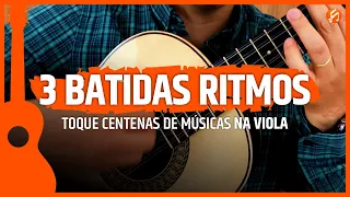 3 Batidas Ritmos | Toque Centenas de Músicas na Viola