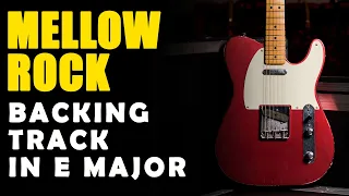 Mellow Rock Groove Backing Track in E Major - Easy Jam Tracks
