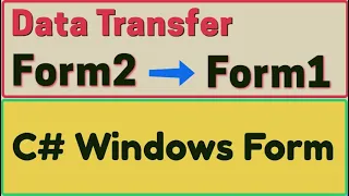 How to transfer data from Form2 to Form1 in Windows Form Application using properties