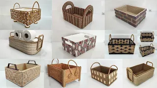 10 Storage Organizer Racks from Waste Materials - Storage Basket Ideas -Craft Ideas
