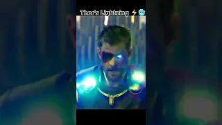 Other superheroes lightning vs Thor's lightning| #shorts