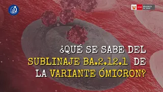 ¿Qué sabemos sobre la nueva variante BA.2.12.1 de ómicron? El INS informa