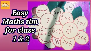 maths tlm for class 1 and 2 /  addition / easy math tlm #classroomdecoration #mathtlm #tlm