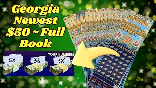 Full Book of Newest Georgia $50 Scratch Off Tickets