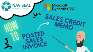 Copy Posted Sales Invoice to Sales Credit Memo | NAV SEAL