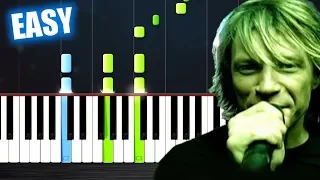 Bon Jovi - It's My Life - EASY Piano Tutorial by PlutaX