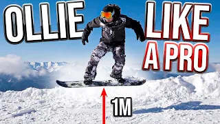 How to Ollie like a Pro: the simplest trick on a snowboard