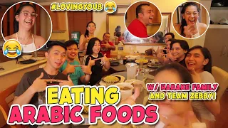 EATING ARABIC FOODS W/ HARAKE FAMILY & TEAM ZEBBY! *LAPTRIP HAHAHA* | ZEINAB HARAKE