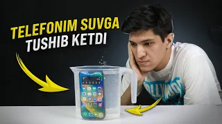 Telefon suvga tushib ketsa nima qilish kerak? (iPhone, Android)