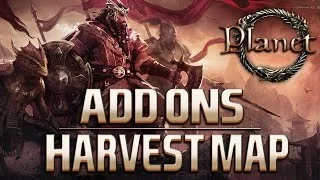 Elder Scrolls Online (ESO) AddOns - Harvest Map (Resource Nodes Shown On Map)
