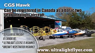 CGS Hawk, Canadian Two Seat Ultralight Aircraft, by CGS Aviation.