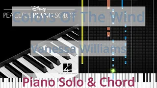 🎹Colors Of The Wind, Solo & Chord, Vanessa Williams, Synthesia Piano