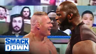 WWE June 24, 2021 - Omos Jordan Omogbehin Vs. Brock lesnar : Extreme Rules Match - Smackdown 2021