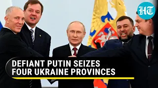 Putin's biggest blow to Ukraine; Russia annexes four Ukrainian provinces | West outraged