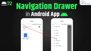 Android Navigation Drawer Tutorial | How to Create Navigation Drawer in Android Studio