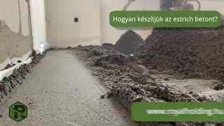 📐 Hogyan készítjük az estrich betont?  👉🏽 Gyorsítva, 58 másodpercben 👈🏽