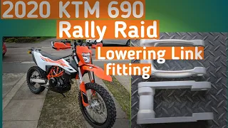 2020 KTM 690 Enduro Lowering Link DIY fitting