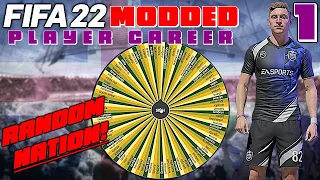 RANDOM PLAYER CREATION! - FIFA 22 Realism Modded Player Career Mode | Episode 1