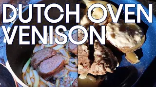 Campground Cast Iron Dutch Oven Cooking | Venison Backstrap & Potatoes