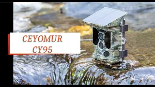 🚦  Review of Solar Hunting Camera 4K 30fps, CEYOMUR 40MP, Wifi Bluetooth. 120° Detection Angle