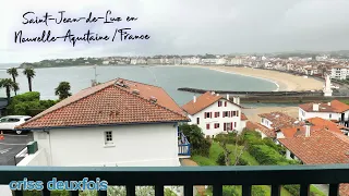 Baie de Saint-Jean-de-Luz vu de Ciboure ; Hôtel ; Agur Deneri ; La Grande Plage ; Pyrénées ; France