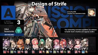 [Arknights] Design of Strife | A-3 (No Limited, No Buffs)