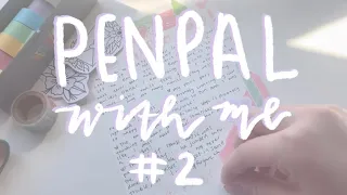 ✨ PENPAL WITH ME #2 ✨ pink and green themed letter | ASMR | no talking, soft music