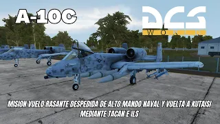 DCS WORLD - Navegación GPS - Vuelo Rasante y vuelta a base mediante TACAN e ILS #dcsworld #dcs