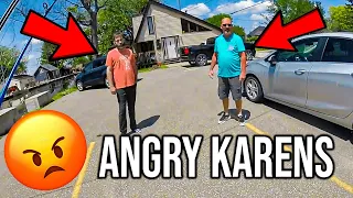 ANGRY KAREN YELLS at Fisherman (Viewer Discretion Advised)