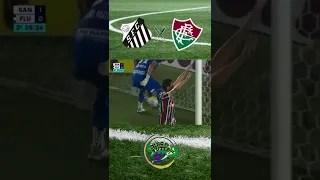 GOL DO FLUMINENSE PÊNALTI GANSO Santos 1x1 Fluminense