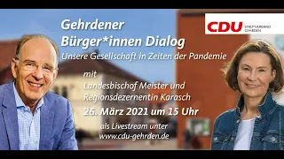 Gehrdener Bürger*innen Dialog vom 26. März 2021 - Unsere Gesellschaft in Zeiten der Pandemie