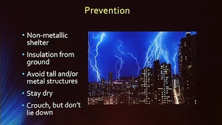 Lightning injuries and Hyperthermia