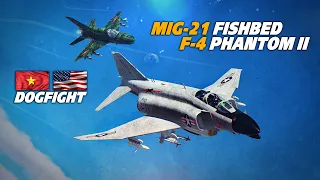 Mig-21 Fishbed Vs F-4 Phantom Dogfight | Vietnam War | Digital Combat Simulator | DCS |