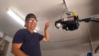 How to install a garage door motor opener & Do it Yourself(screw drive ) step by step the easy way.