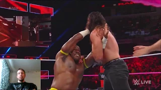 WWE Raw 9/10 2017 Elias Samson vs Apollo Crews with Titus Oneil