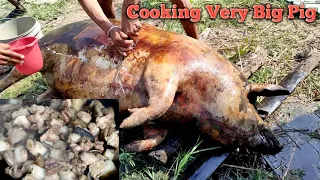 Traditional Style Pork Cooking/Pork Recipe/Cooking and Eating Pork