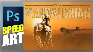 The Mandalorian (POSTER REMAKE) | Speed Art (photoshop)