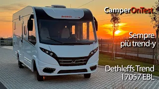 Dethleffs Trend I 7057 EBL: un motorhome dai tratti moderni, design sportivo e ampi spazi a bordo