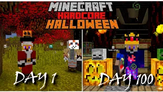 I Survived 100 Days in HARDCORE Minecraft HALLOWEEN Edition... Here's What Happened