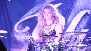 Brooke C. of Plush drums intro to "Hate" at Empire Live, Albany NY. 2/11/22.