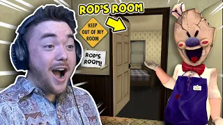 Rod Moved INTO MY HOUSE!!! (Secret New Room) | Ice Scream 3 Mobile Horror Gameplay