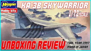 HASEGAWA 1/72 DOUGLAS RA-3B SKYWARRIOR UNBOXING REVIEW