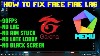 How to fix FREE FIRE Lag In MEmu Player | 90FPS No lag | 4gb Ram