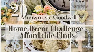 Thrift Flips • Upcycled DIY Projects • Goodwill & Amazon Decor Challenge