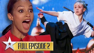Kung fu fun and GOLDEN BUZZER grooves! | Britain's Got Talent | Series 9 | Episode 2 | FULL EPISODE